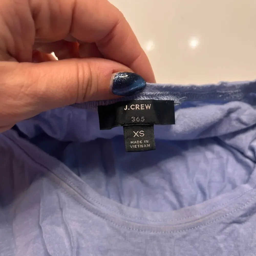 J.Crew 365 Light Blue Stretch Short Sleeve T-Shirt Size XS